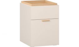 Тумба прикроватная с ручкой дуб 4You Fresh песочно-бежевый/дуб №1 Тумба прикроватная с ручкой дуб 4You Fresh песочно-бежевый/дуб №1