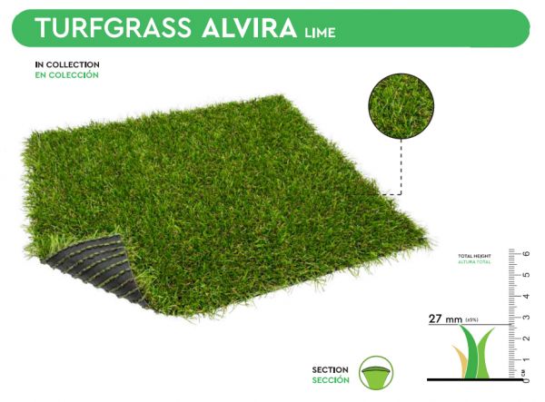 ALVIRA 4m MAR (PO) 6146 LIME 27mm