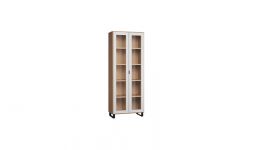 Витрина широк. /двери стеклянные с фурнитурой Simple by VOX белый Витрина широк. /двери стеклянные с фурнитурой Simple by VOX белый