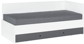 Кровать с поднимаемым стеллажом 90X200 Concept by VOX белый/графит Кровать с поднимаемым стеллажом 90X200 Concept by VOX белый/графит