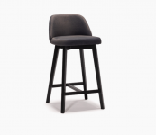 Стул барный KOMM гарфит/черный