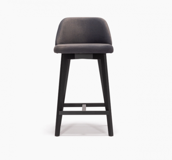 Стул барный KOMM гарфит/черный