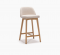 Стул барный KOMM песочно-бежевый/бук