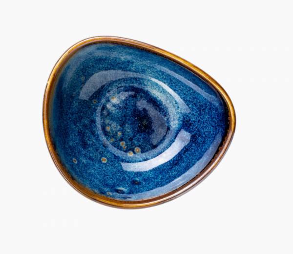 Набор из 4 плошек DEEP BLUE голубой фарфор