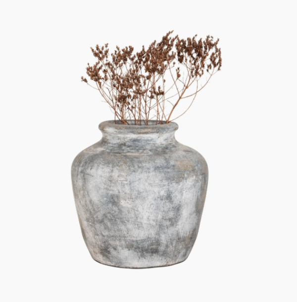 Ваза 30X30 SANTO серый terakota 9001540