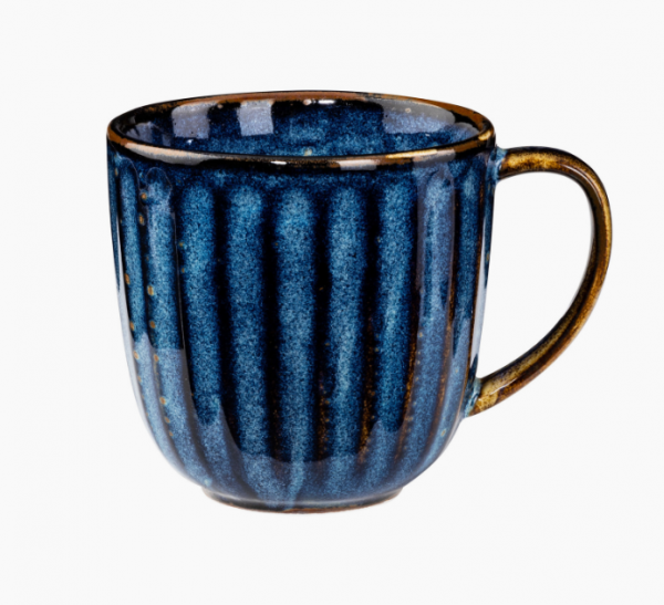 Набор из 4 кружек DEEP BLUE голубой фарфор