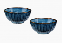 Набор из 2 чашек DEEP BLUE голубой фарфор