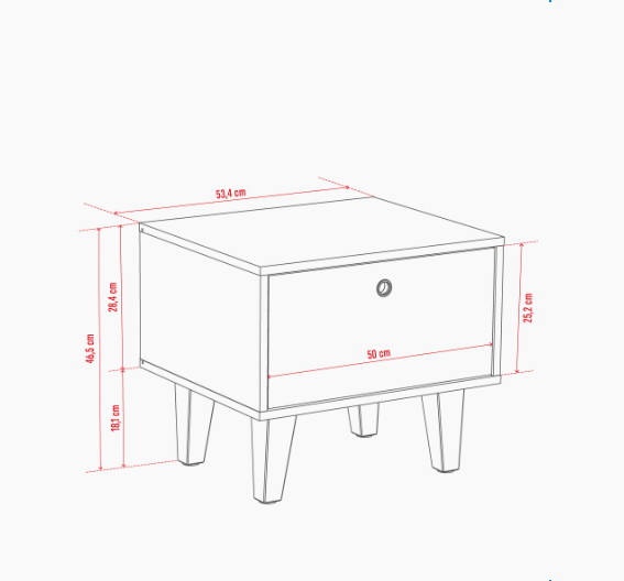 Тумба Concept by VOX II белый/графит