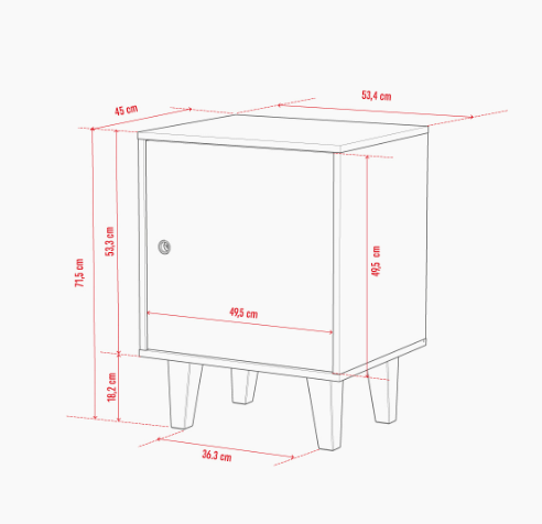 Шкафчик Concept by VOX II белый/дуб
