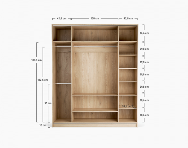 Шкаф 4-дв. 200X240 Stor (белый)