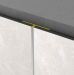 T - профиль grout BLACK (Rocko Tiles 91697) 2800mm