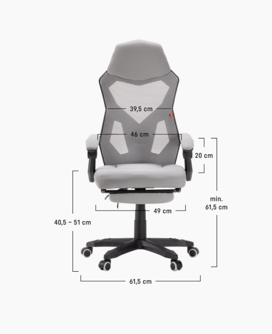 Кресло ARROW бело-чёрный 6046900