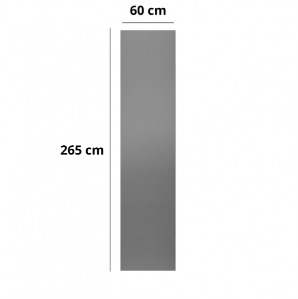 Минерально-полимерно композит декор. панель XL 600 BRUSHED STEEL2,65MA 6073762