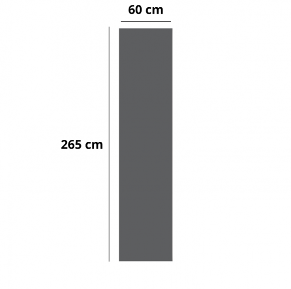 Минерально-полимерно композит декор. панель XL 600 DEEP GREY 2,65M A 6075086