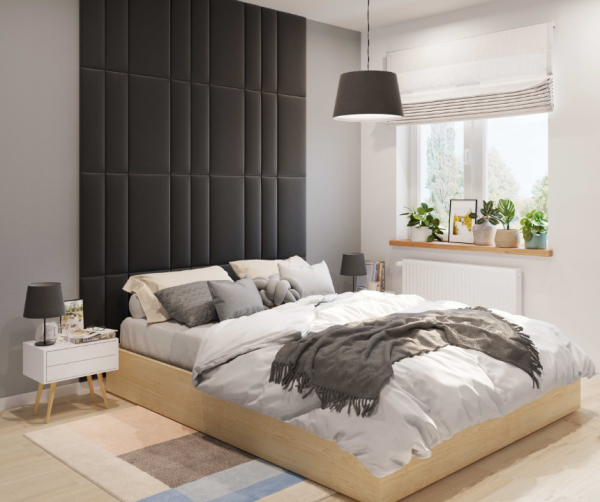 Панель мягкая PANEL TAPIC. VILO 30X60 CZARNY A 6056945